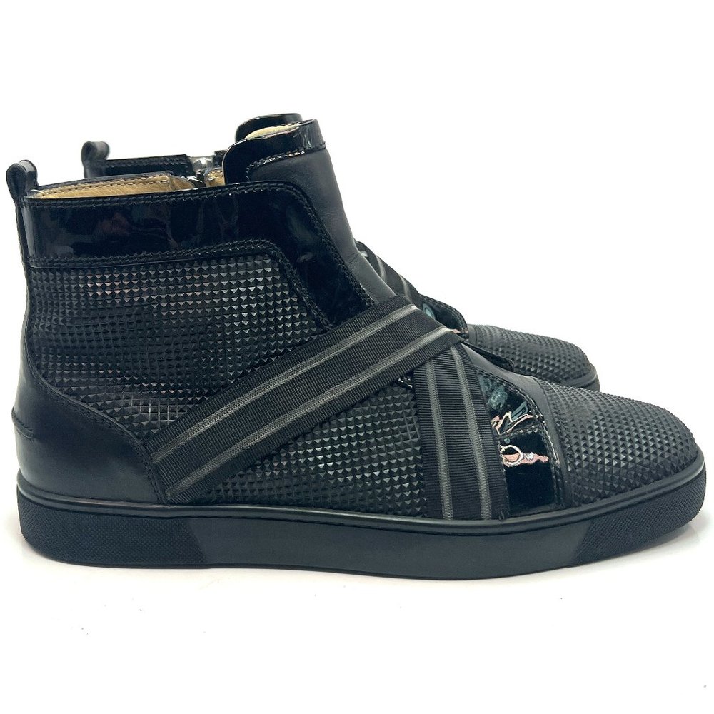 Christian Louboutin Black High-Top Athletic Sneakers